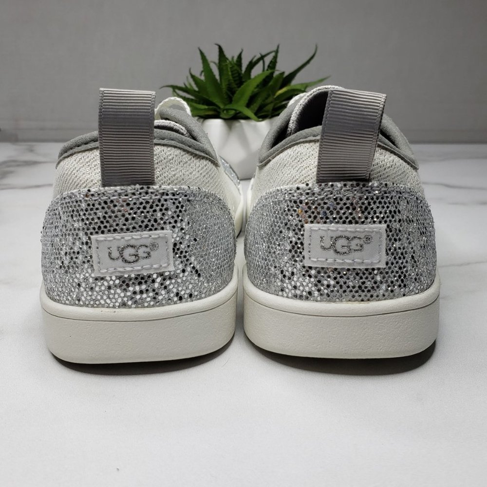 NWOT UGG Canvas Lace-up Sparkle Sneaker, Women's 4 - Picture 3 of 7